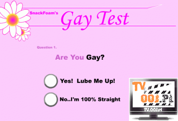 Test na bycie gejem.